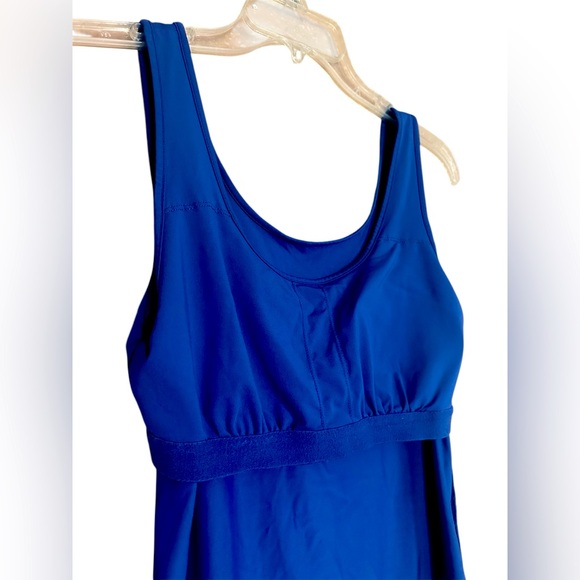 Lilly Pulitzer Tank Top Luxletic Oyster Blue Sunray with Bra women’s medium - Picture 9 of 13